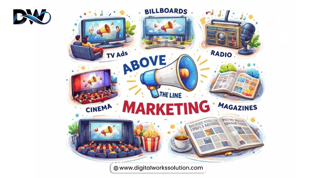 Above the Line marketing campaign through TV, radio, and digital advertising.
